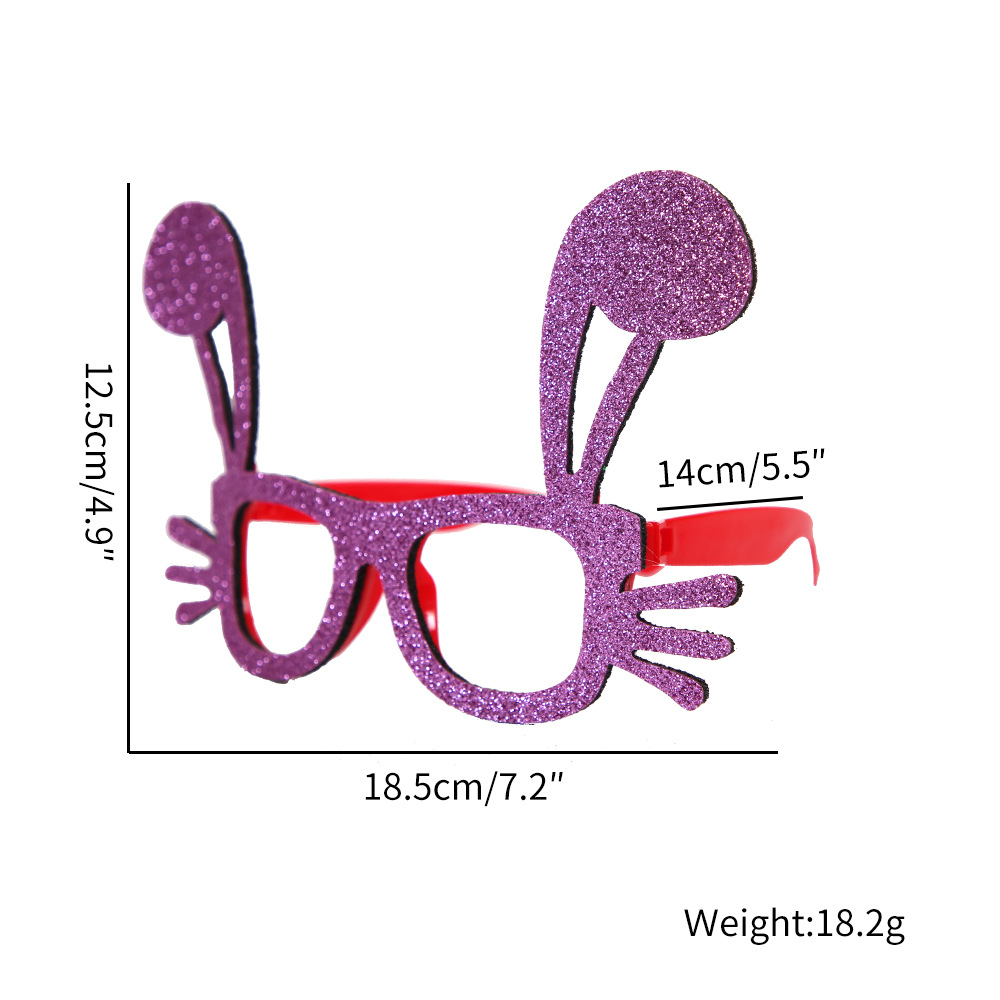 Purple rabbit glasses