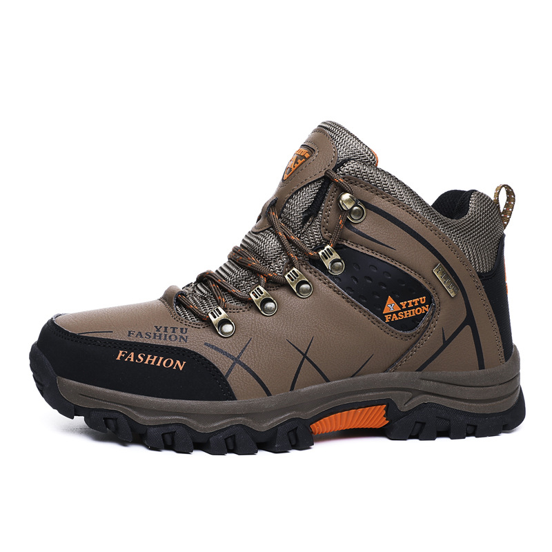 Title 12, High-top plus velvet outdoor hiking shoes