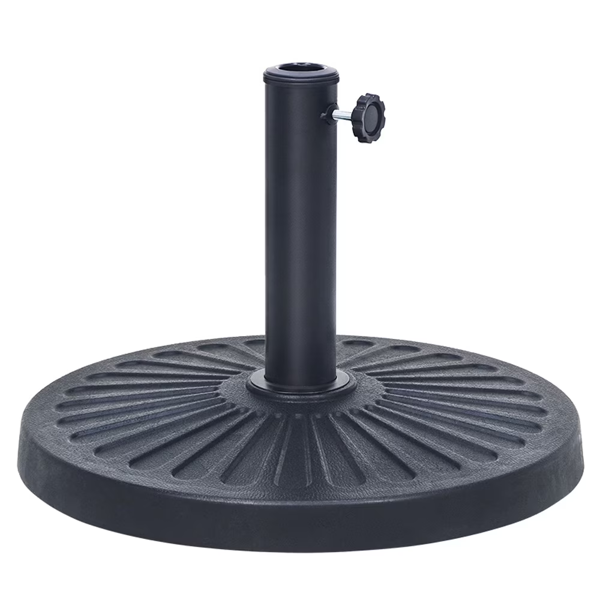 26.5 Lbs Outdoor Patio Market Umbrella Base, Patio Umbrella Stand For Yard Garden Poolside In Black Shipment From Walmart
