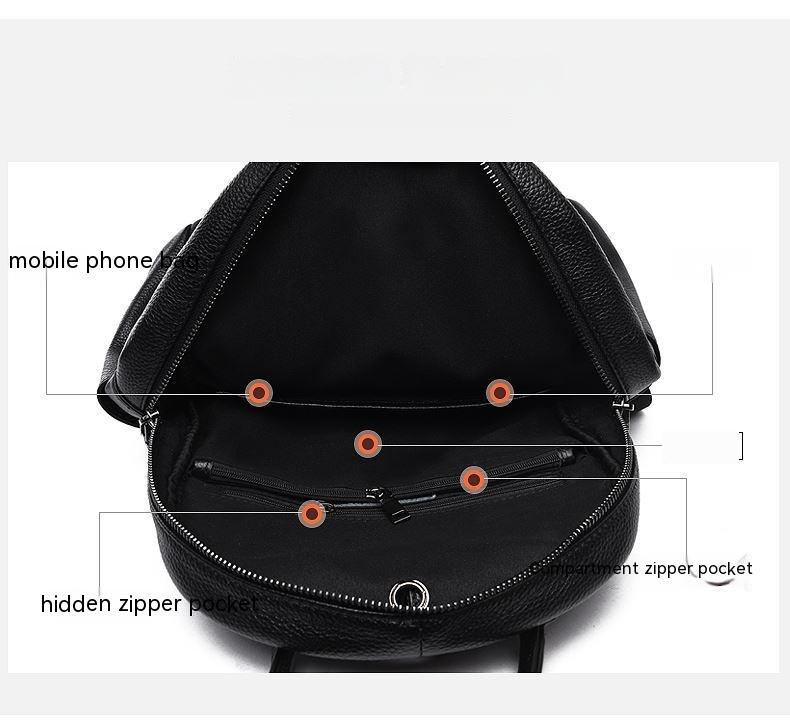 Title 1, First Layer Leather Backpackage Travel Bag