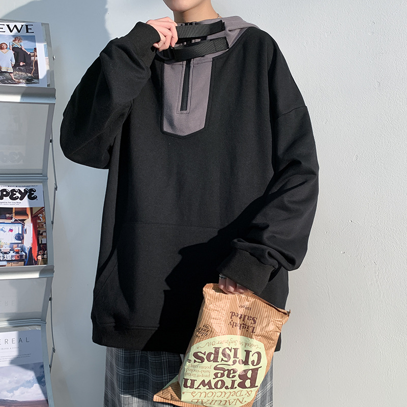 Scenery Shadow White Wall Large Size Men Loose Color Matching