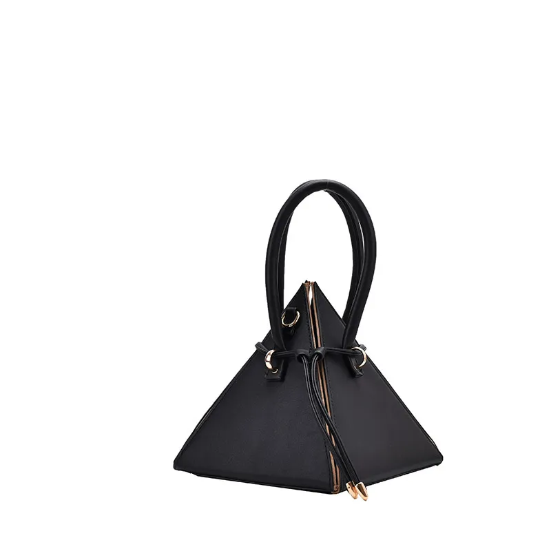 New Style Messenger One-shoulder Mobile Phone Mini Zongzi Bag - Black