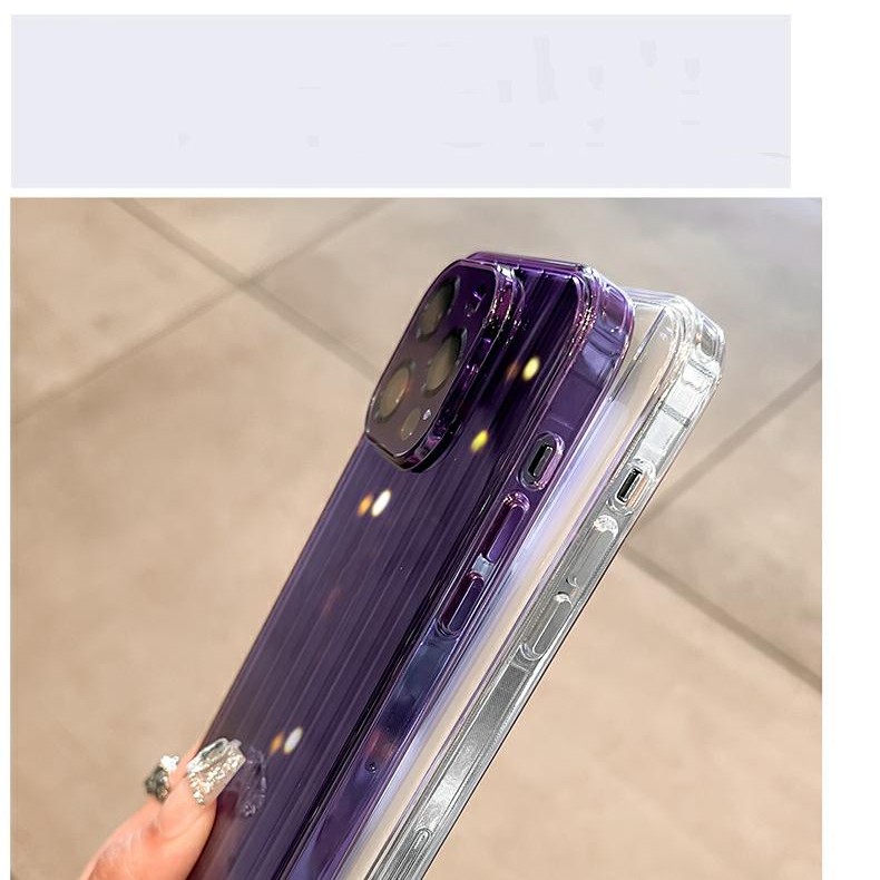 Transparent Solid Color Airbag Anti Drop Phone Case - Image 4