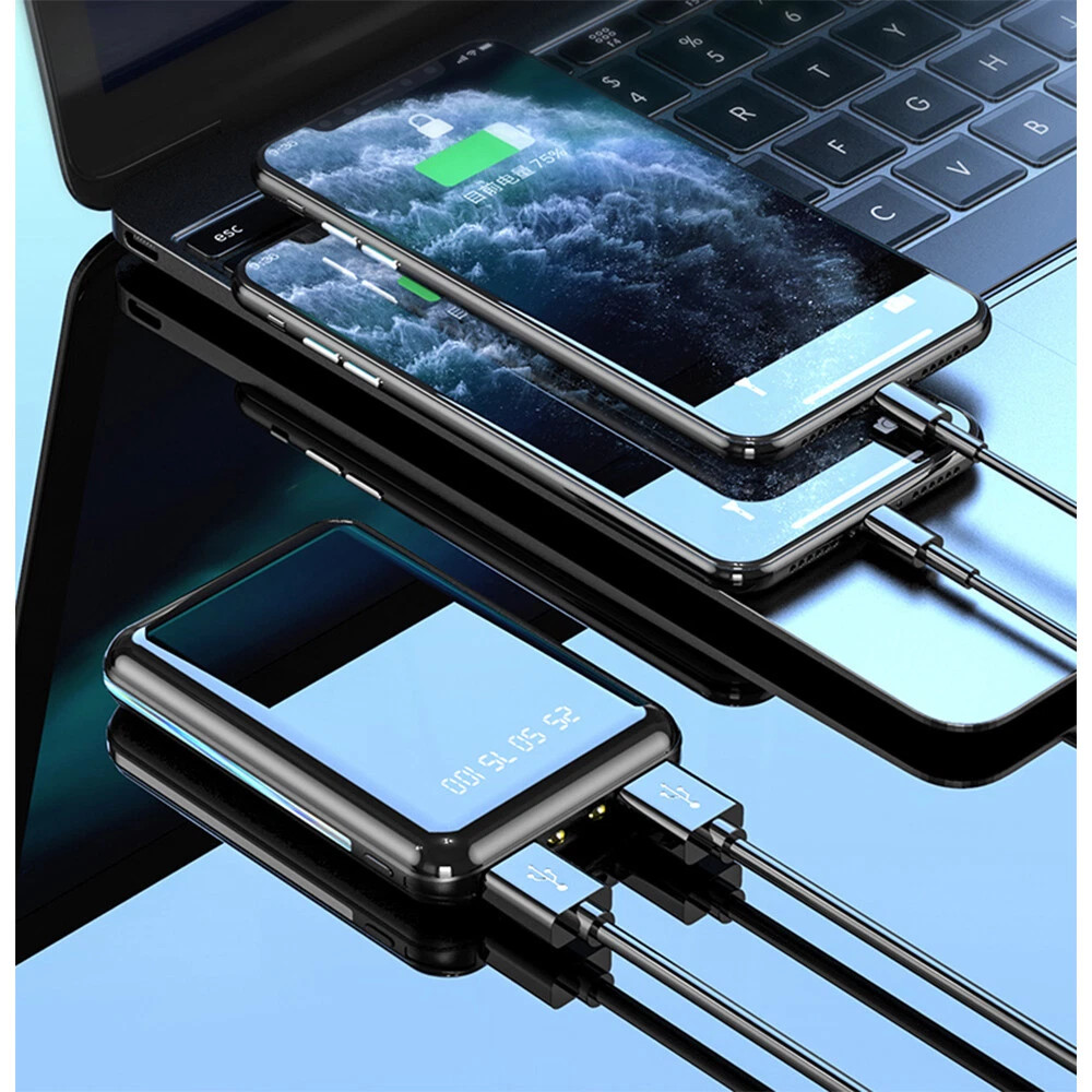 Power Bank Portable Fast Charger Battery Pack 2USB For Mobile Phone