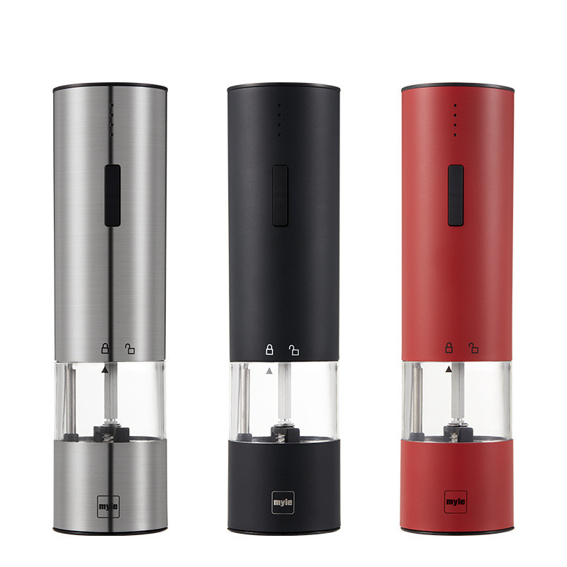 Title 3, Electric Black Pepper Grinder Stainless Steel F...