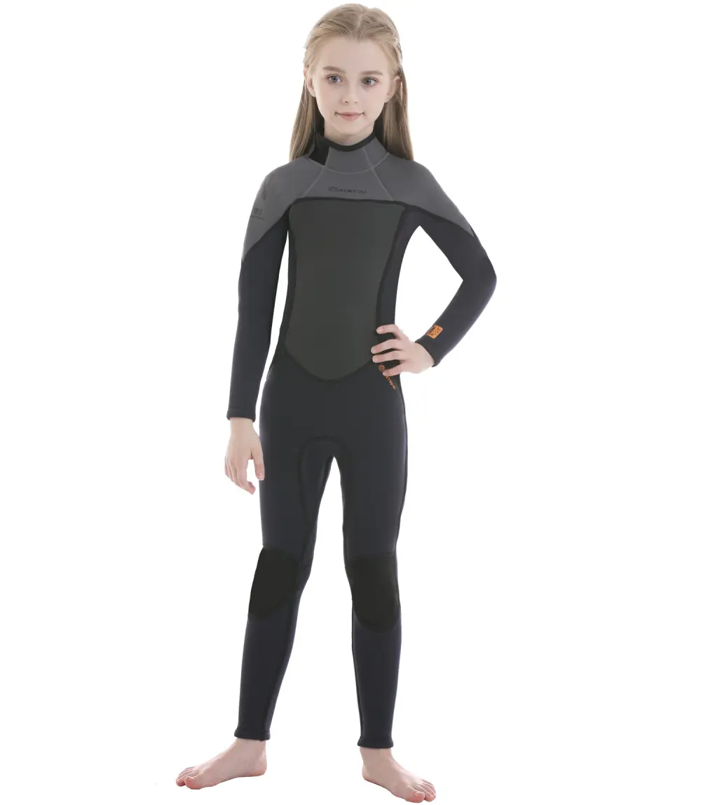 Children's Warm Swimsuit Boys and Girls One-piece Thickened Wetsuit