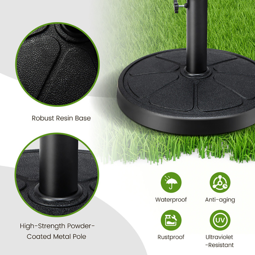 31LBS 18 Inch Round Outdoor Umbrella Base_voghion.com