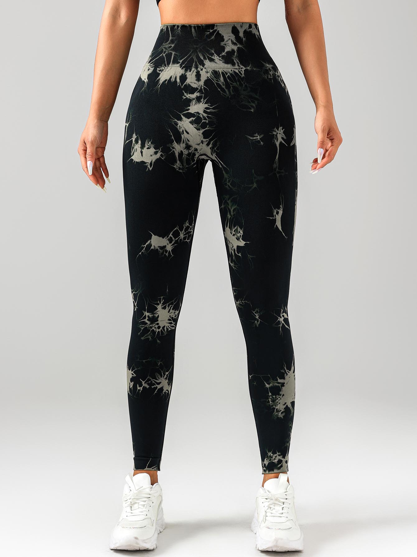 Women’s Tie Dye Seamless Leggings | High Waist Tummy Control Yoga Pants - Picture 8 of 10