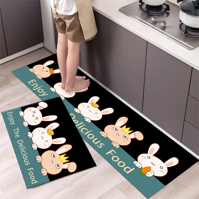Cartoon Floor Mat Kitchen Strip Rug Simple Qysc450 - Shop at LoveMi