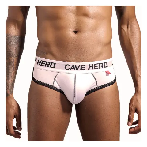 Mens Briefs Sponge Mold Cup Buttock Enrichment Lifting Underwear