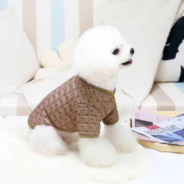 Pet Matcha Two leg Cotton Clothing Khaki - Shop at LoveMi