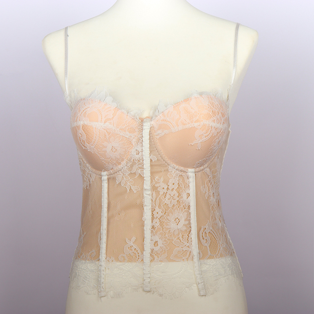 Title 1, Waist-hugging Sexy Lace Bottoming Undershirt Br...