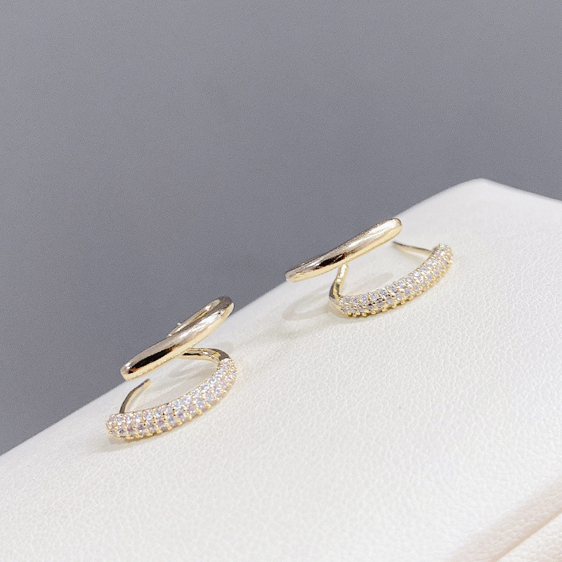 S925 Silver Needle Micro Inlaid Zircon Earrings