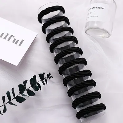Horsetail Rope Headdress Mori Women Rubber Band Black - Shop at LoveMi