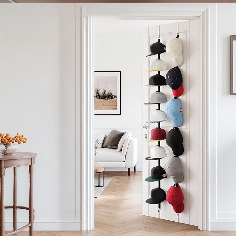 10 Hooks Baseball Cap Rack Hat Holder Home Organizer