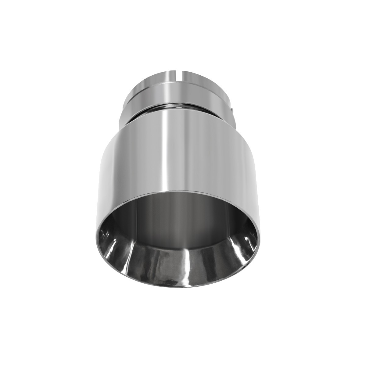 3''Inlet 4''Outlet Tailpipe Trim Tip Exhaust End Pipe Polished Stainless Steel — image 11