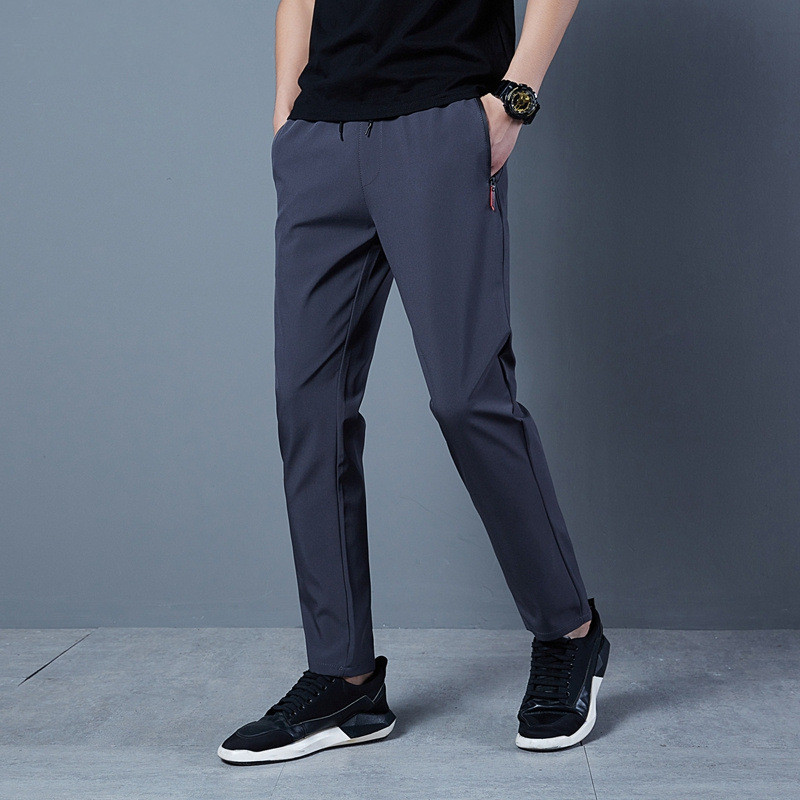 Title 1, Mens Fashion Solid Color Loose Casual Pants Co...