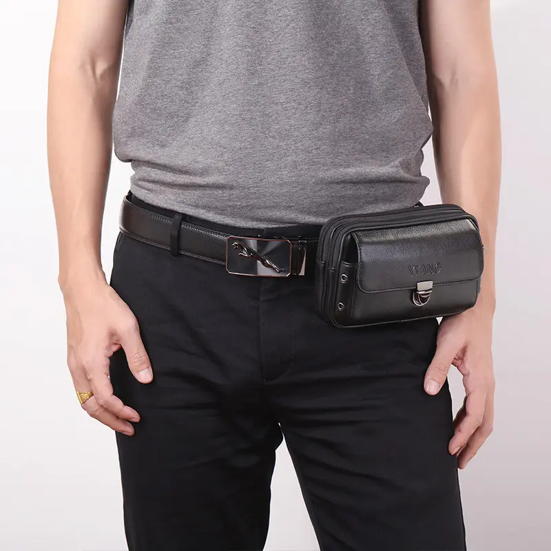 Horizontal And Vertical Leather Belt Mobile Phone