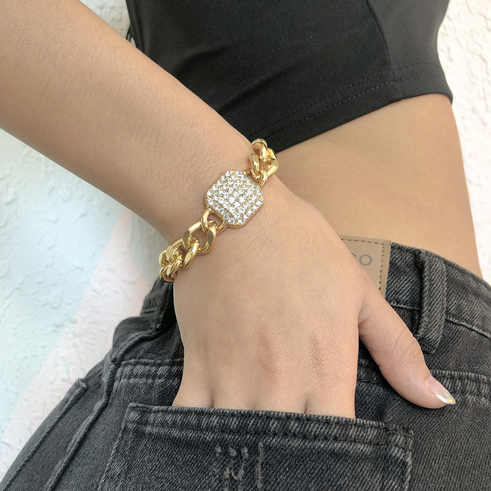 Alloy Chain Bracelet Punk Exaggerated Nightclub Style Bracelet