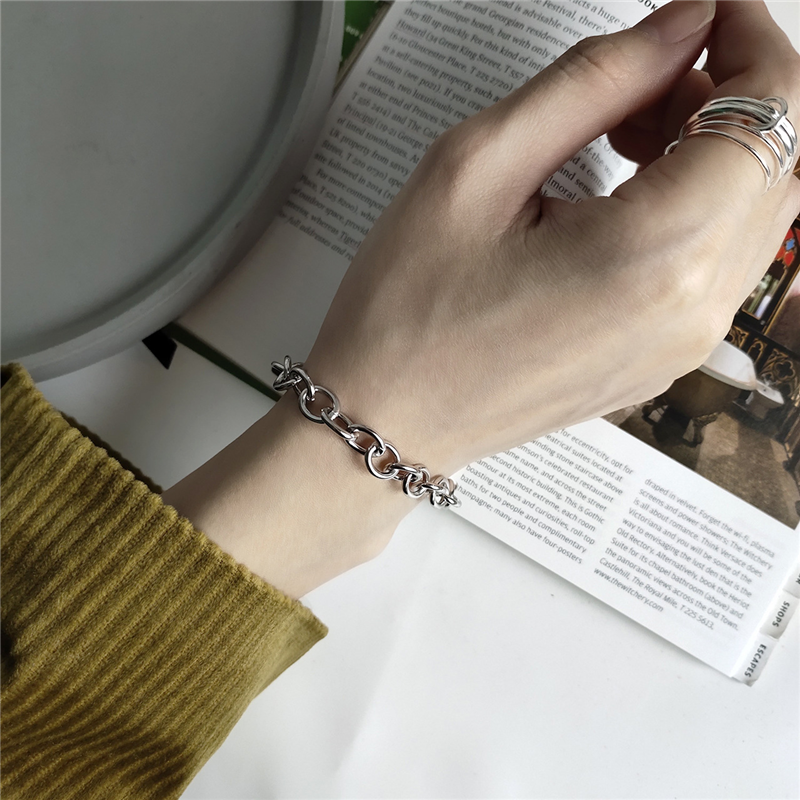 Title 3, Bracelet en argent sterling avec boucle tendanc...