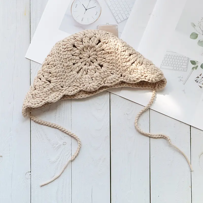 Hand-woven Korean Ear Protection Hat