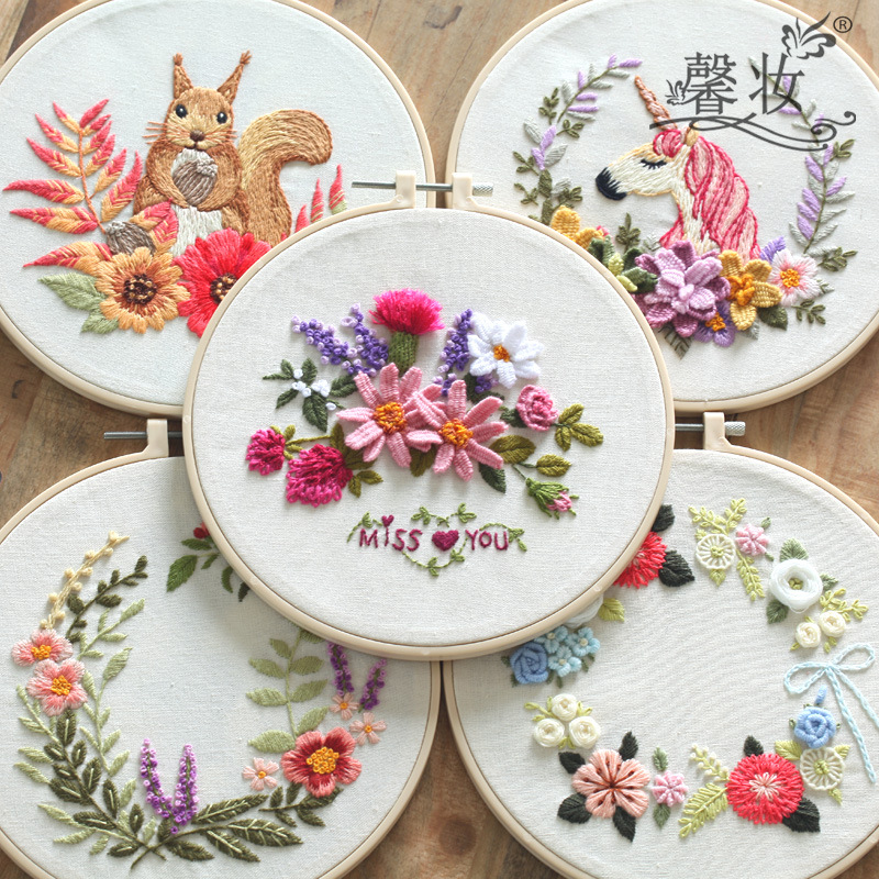 Embroidery Diy Material Bag Semi-finished Kit — image 1