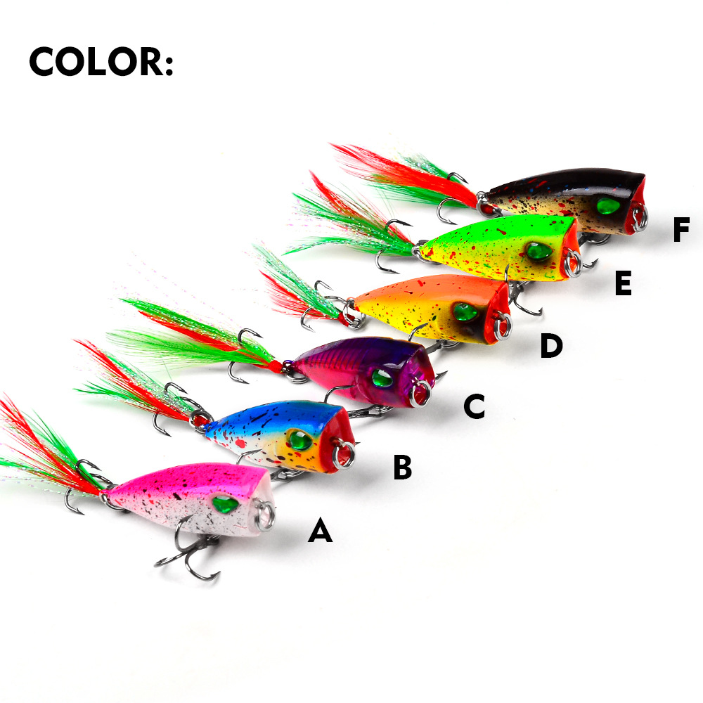 Creative Colorful Plastic Feather Bionic Lure