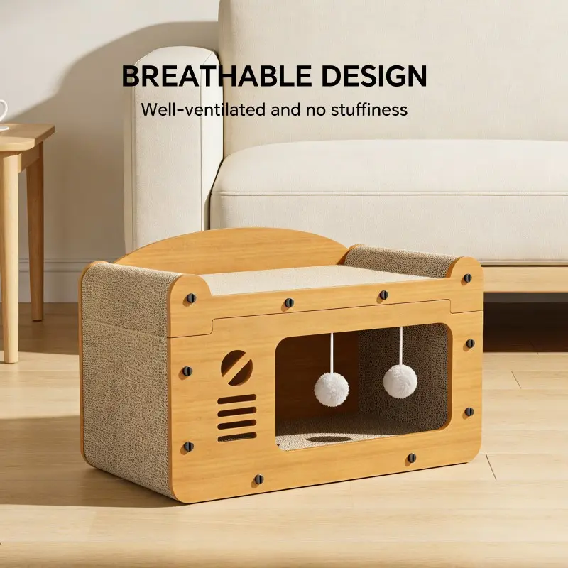 56cm Double Layer Upgraded Cat Scratcher Sofa