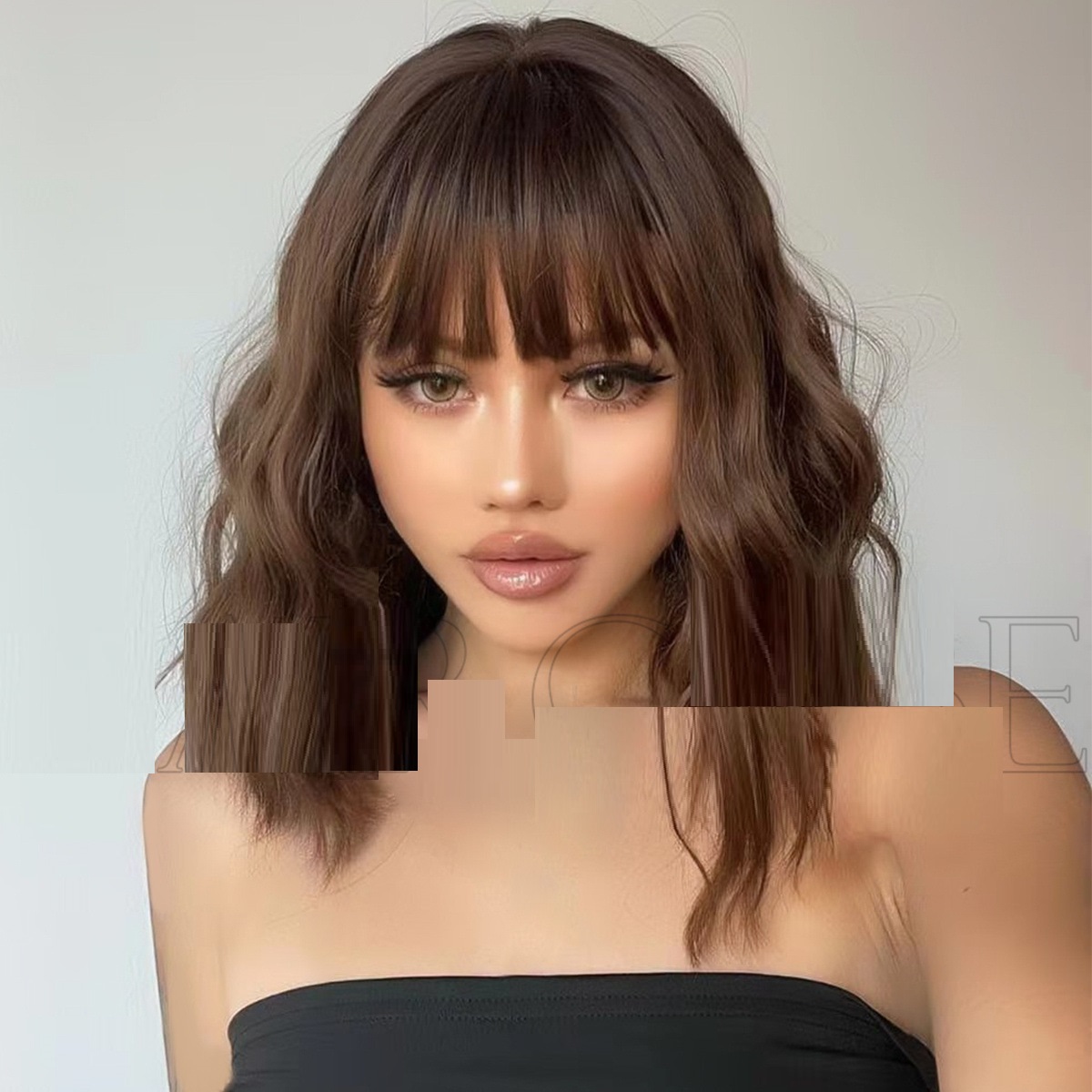 Gradual Golden Short Hair BOB Head Lifelike Chemical Fiber Ss1704 Color - Shop at LoveMi