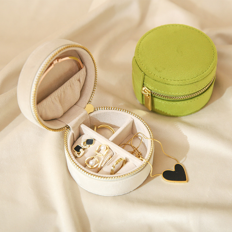 Flannel Travel Portable Jewelry Storage Box