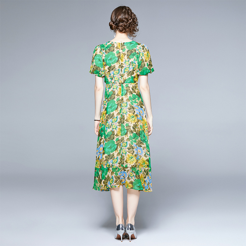 Chiffon Floral Dress, picture 3 of 5