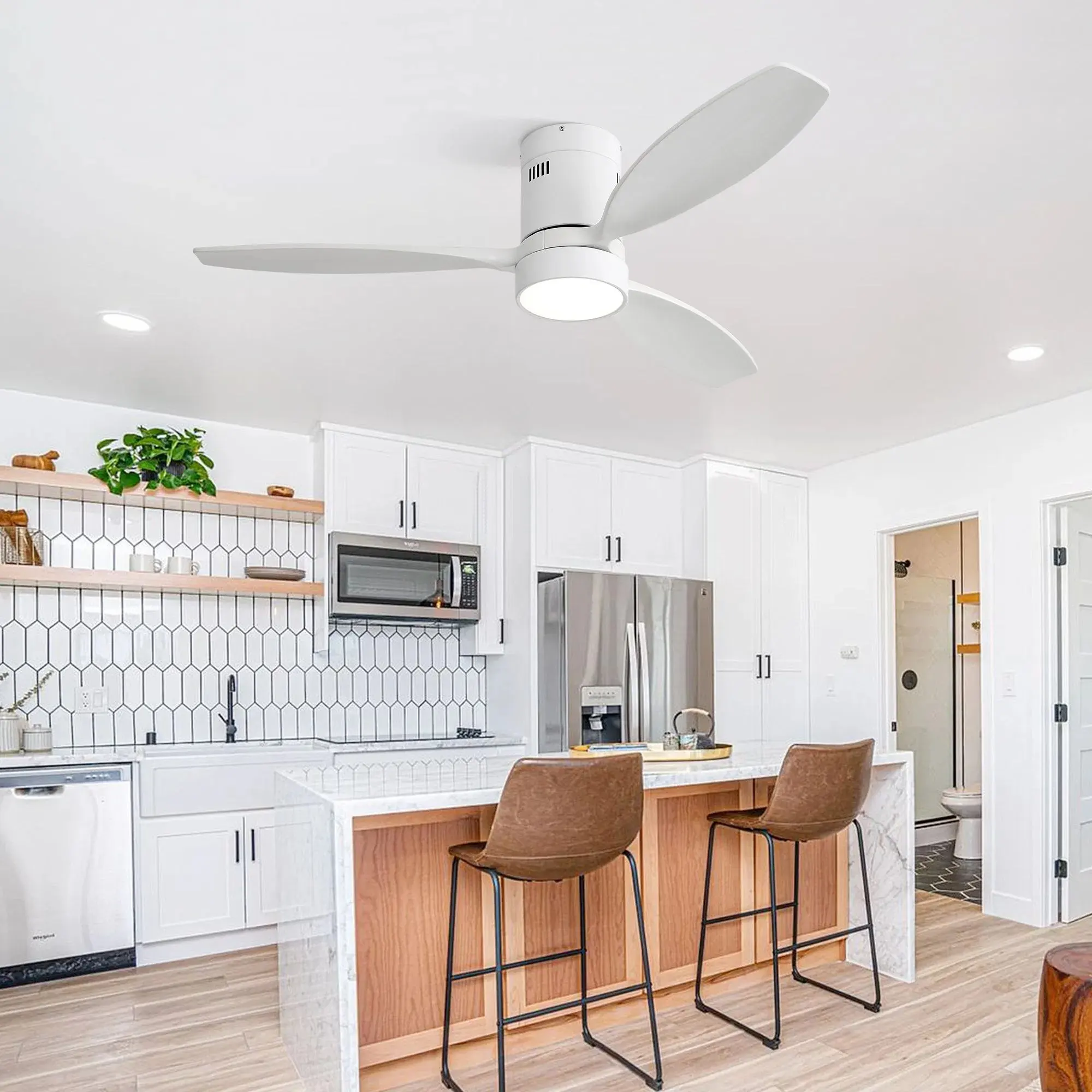 52 Inch Indoor Outdoor Ceiling Fan Solid