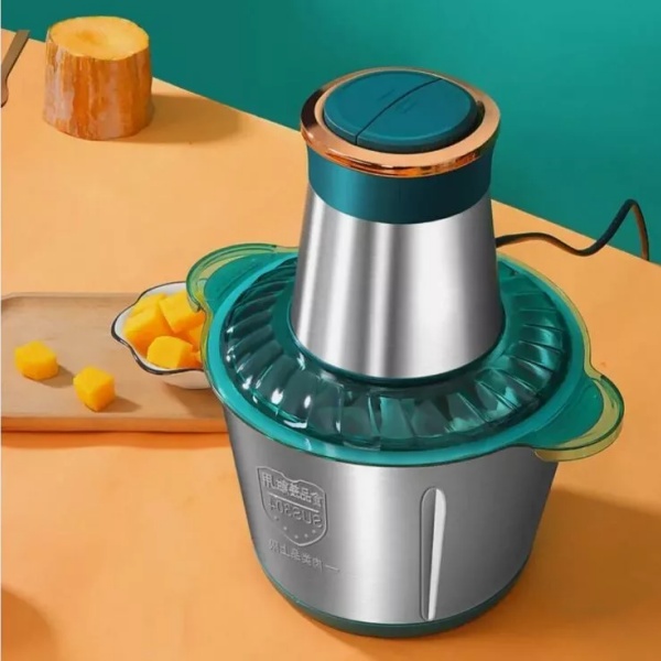 Hachoir à viande électrique 3l, mixeur domestique, mini hachoir alimentaire, robot – Image 6