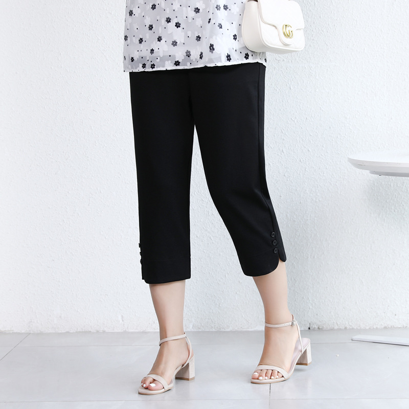 Summer Women's Thin Loose High Waist Casual Straight Pants