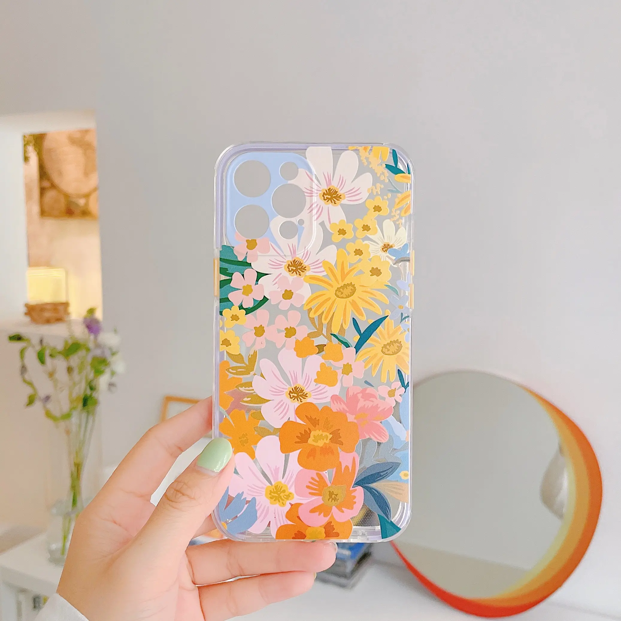 Colorful Wild Chrysanthemum All-inclusive Mobile Phone Soft