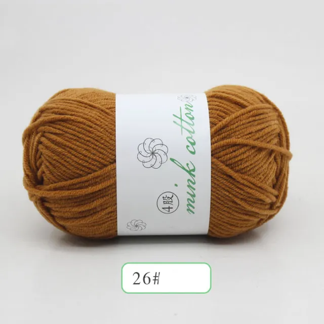 Strands Of Baby Combed Medium Coarse Handmade Diy Hand knitted Bag Hook Dark Brown - Shop at LoveMi