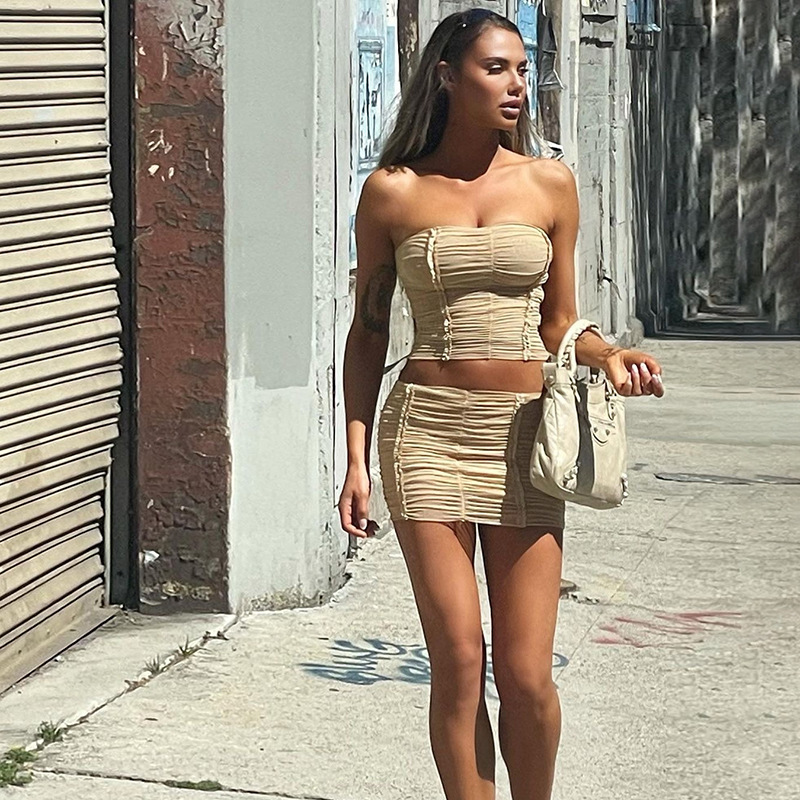 Ladies Fashion Pack Hip Tight Skirt Set