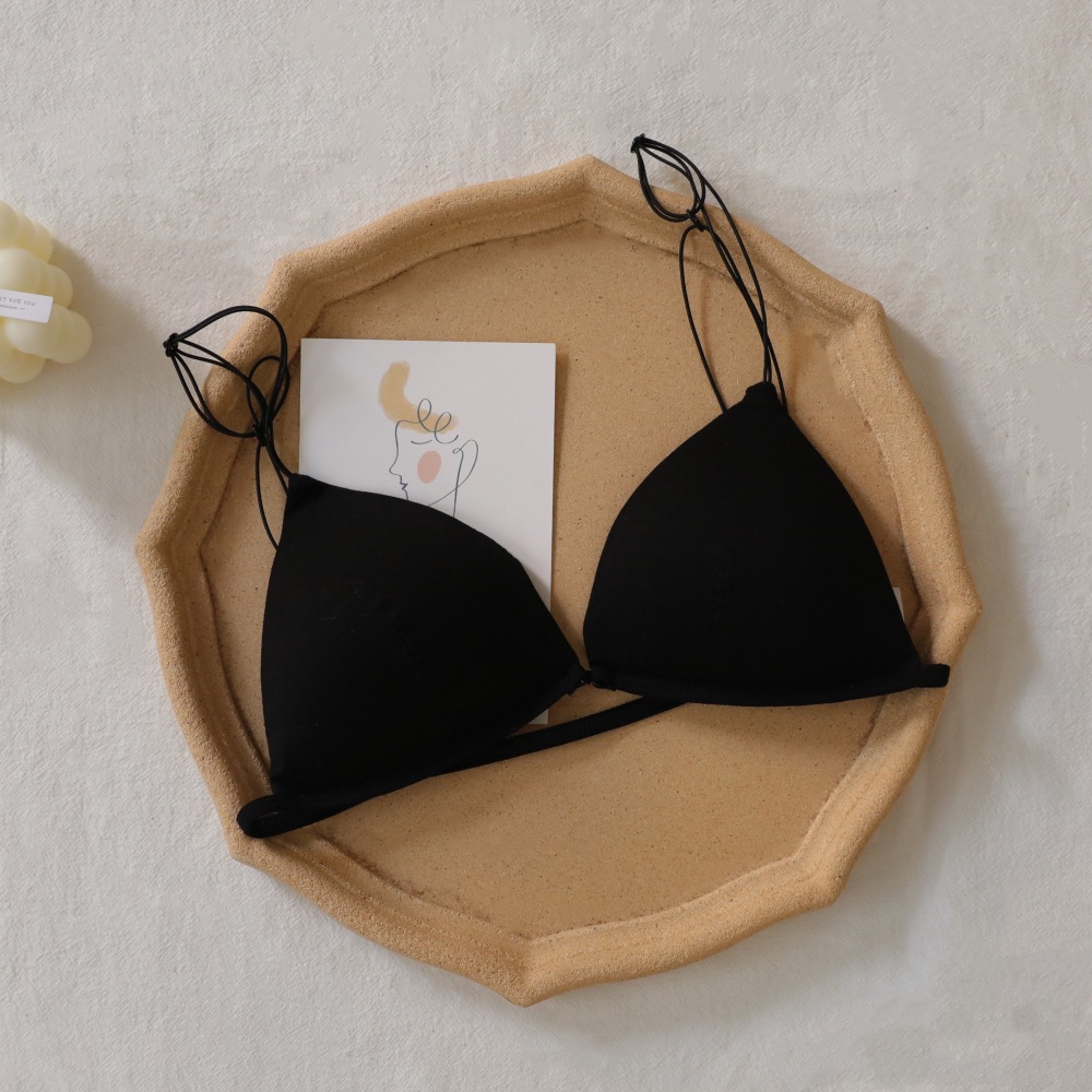 Title 4, No Steel Ring Underwear Front Button Bra Set