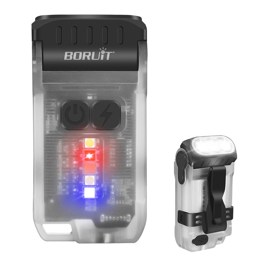 BORUiT V15 EDC Flashlight 1200LM LED Fluorescence Keychain Work Light — image 6