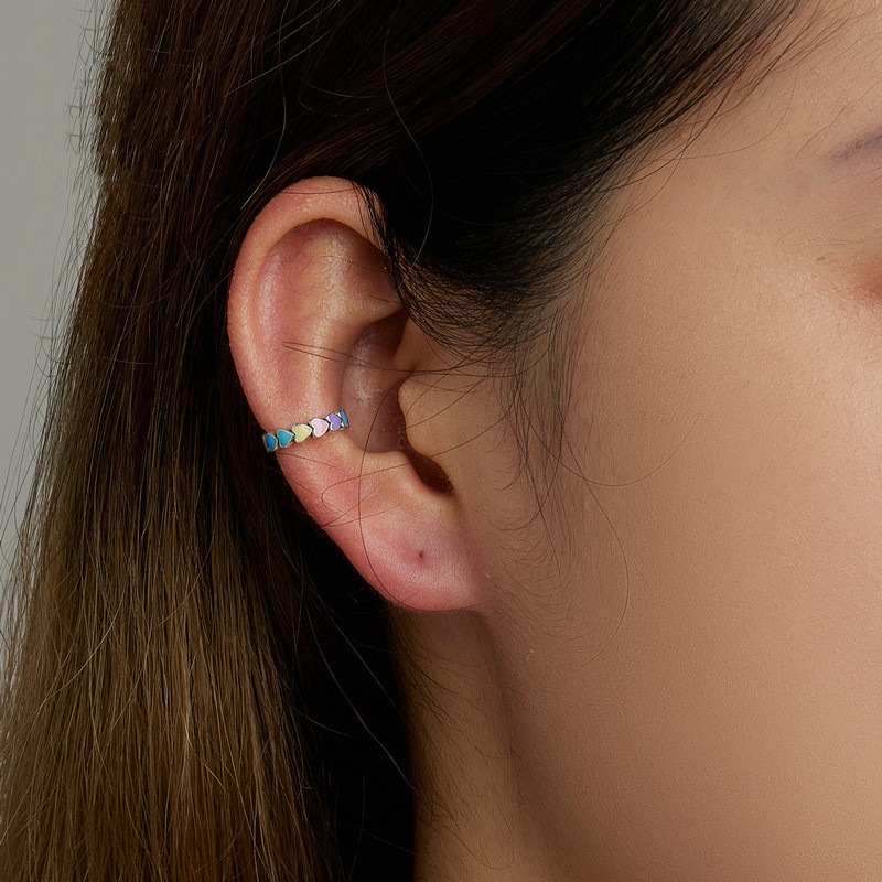 Fashion Original Rainbow Love Earbone Clip Single