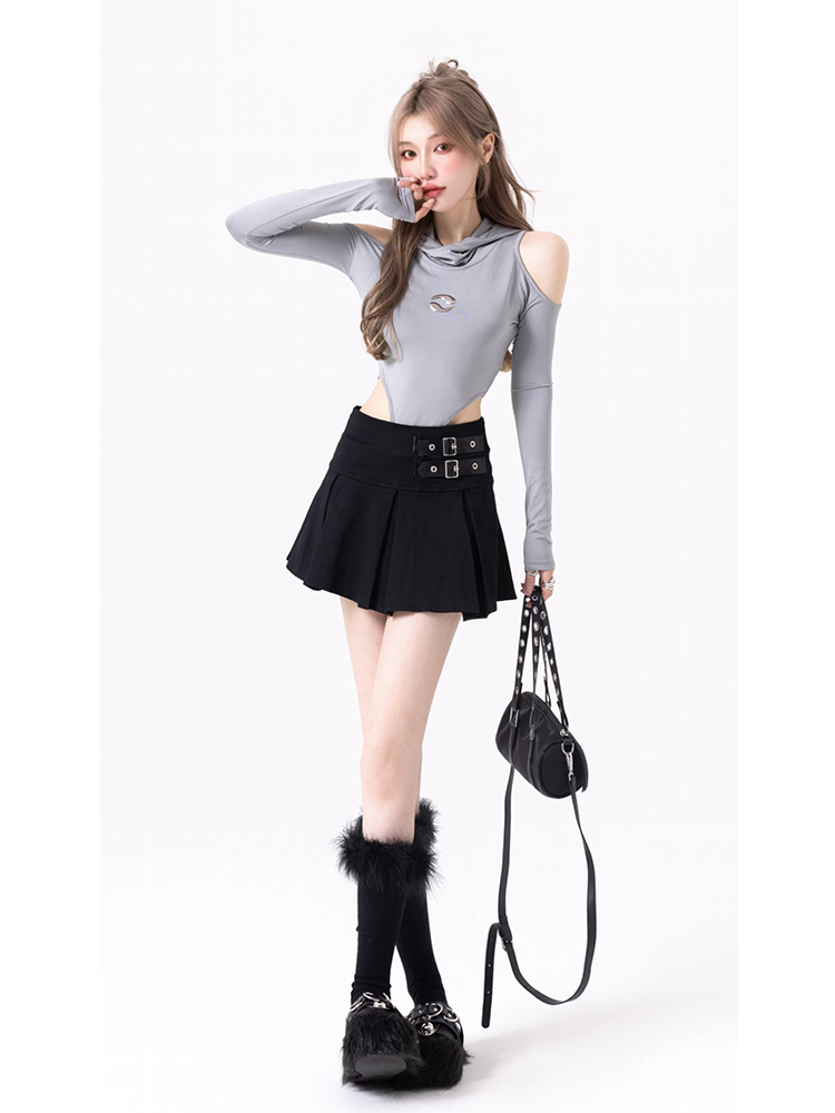 Ladies Fashion Niche Hooded One Piece