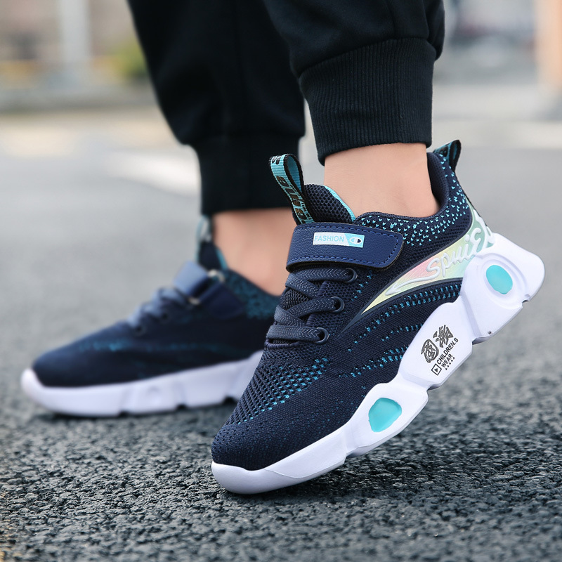 Hot Sell Children's New Men's Flying Knitted Sneakers — foto 5