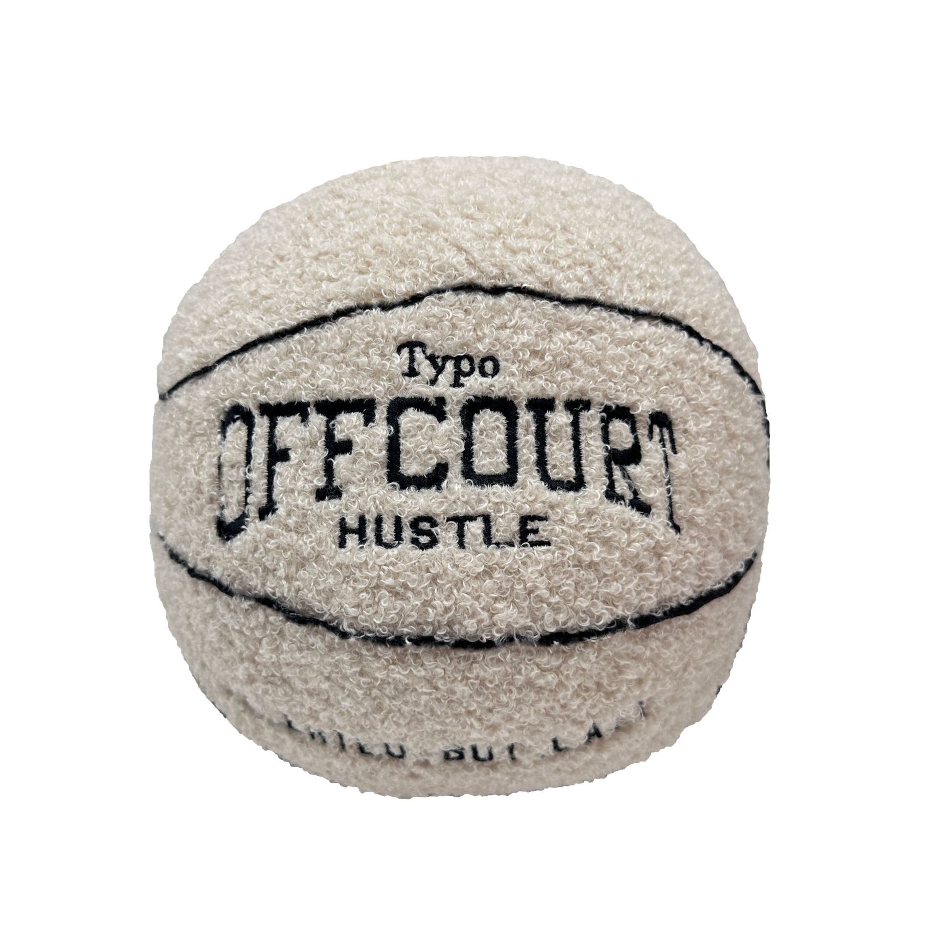 Offcourt Basketball Pillow, Plush Basketball