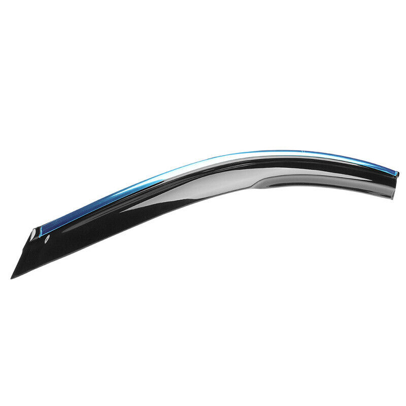 Mugen Style Acrylic Window Visors W- Chrome Trim 4Pc Set 6