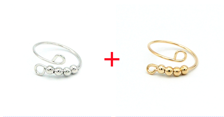 Rotating Anti-stress Anxiety Ring Fashionable Cute Adjustable Ring