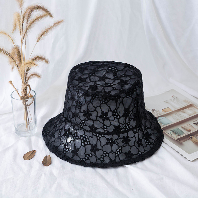 Title 6, Lace embroidery ladies fisherman hat