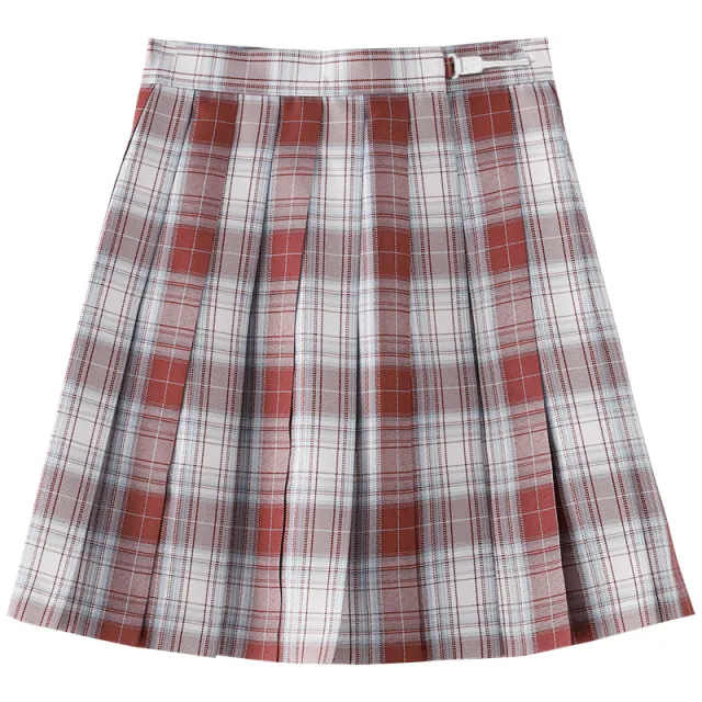 Fashion Personality A line Pleated Skirt Blue Skirt Red Box - Shop at LoveMi