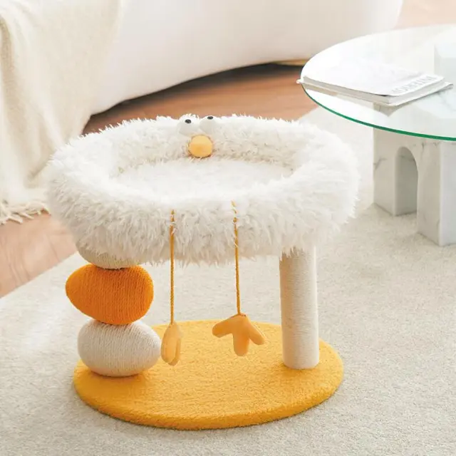 Multifunctional Jumping Platform Does Not Drop Crumbs Cat Climbing Frame Yellow - Shop at LoveMi