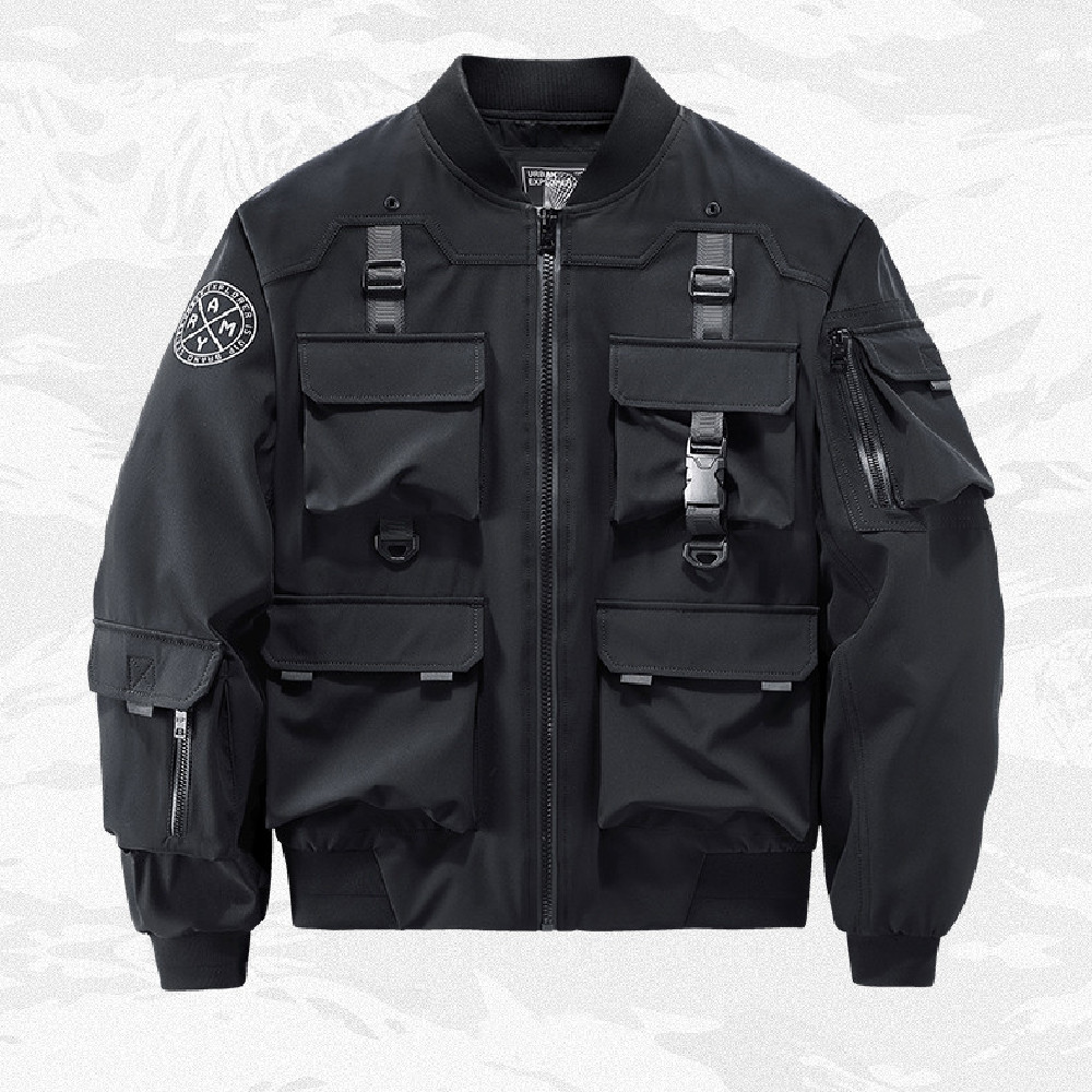 Men's Loose Functional Wind Work Coat Baseball Suit