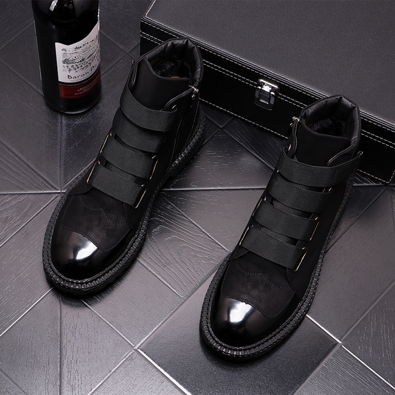 Title 3, British Style High Top Shoes For Men